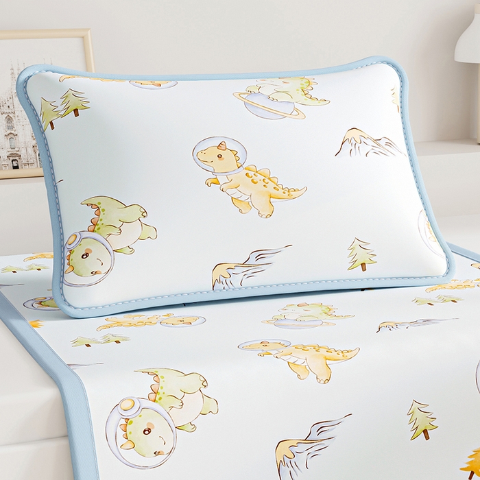 91家纺网 家纺一手货源 找家纺 （总）2026夏季A类数码印花卡通冰丝凉席枕套凉感家用儿童可机洗单人学生宿舍48×74cm一只一对