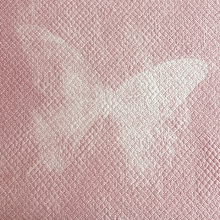 91家纺网 家纺一手货源 找家纺 诺梵家纺 2026新款冰豆豆PE高分子凉感双层床裙款凉席 蝶影-粉