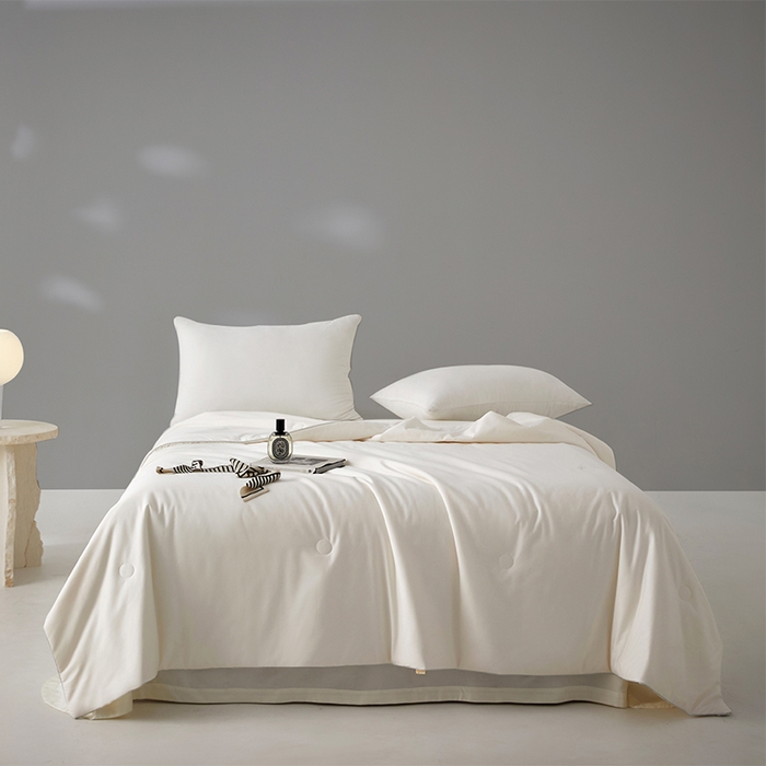 纪梵茜 2026新款全棉55%豆皇大豆被夏被空调被芯-豆皇 豆皇白色