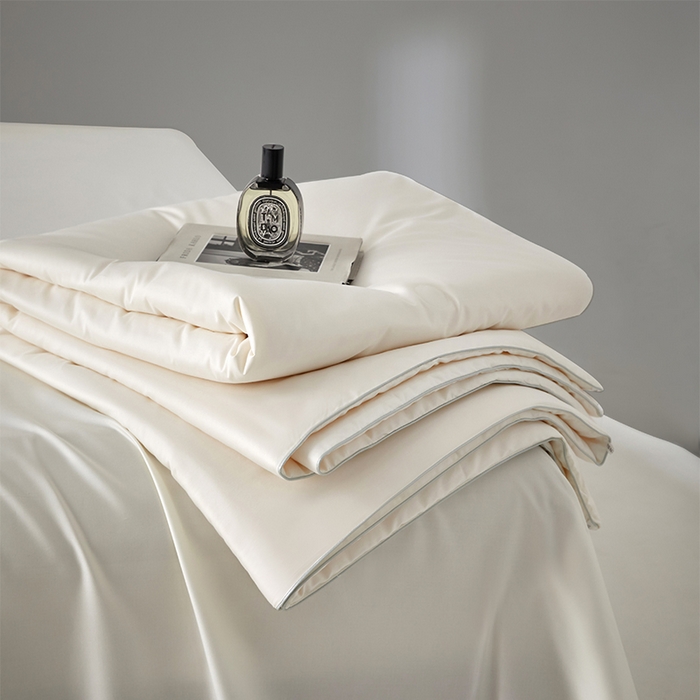 91家纺网 家纺一手货源 找家纺 纪梵茜 2026新款全棉55%豆皇大豆被夏被空调被芯-豆皇 豆皇白色