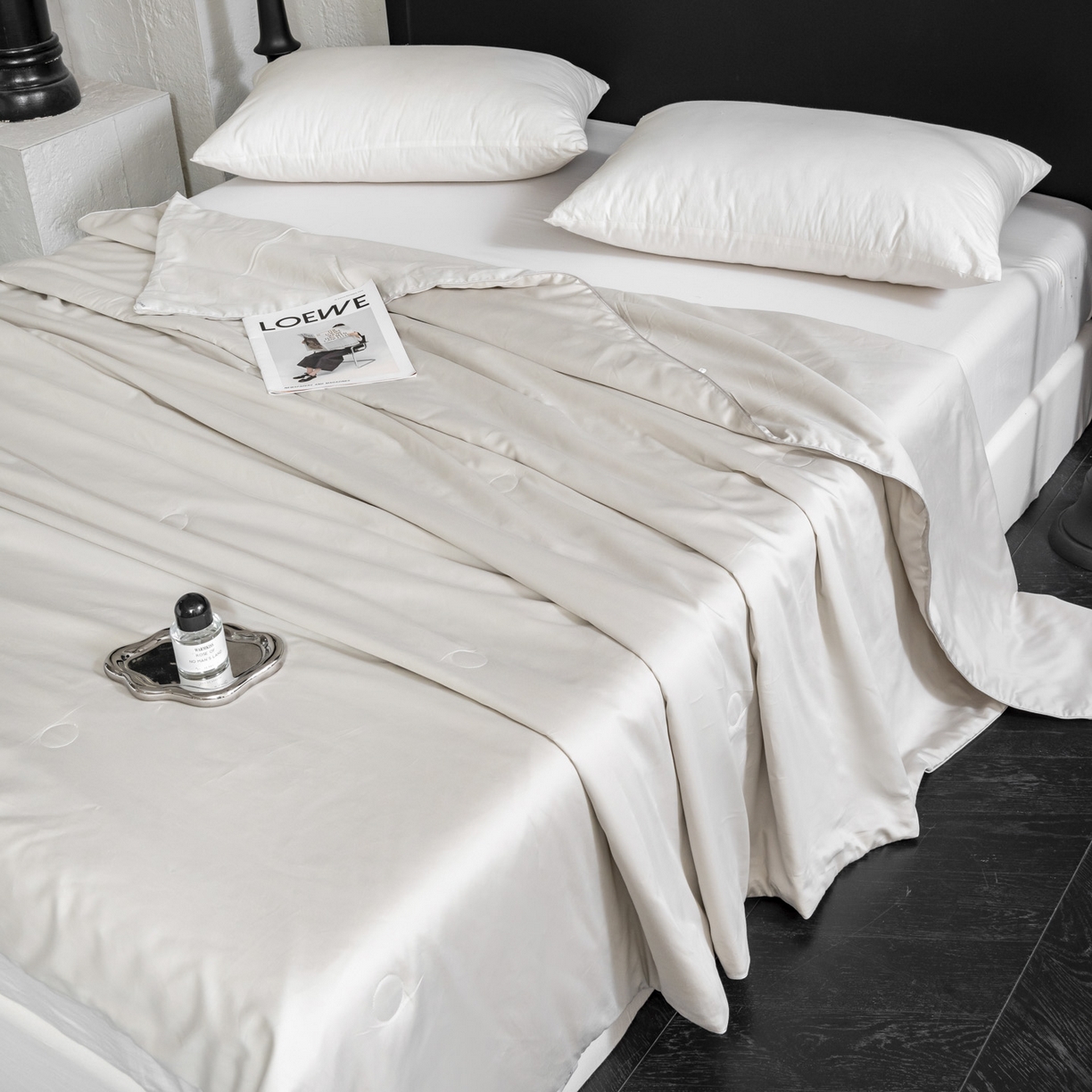 91家纺网 家纺一手货源 找家纺 纪梵茜 2026新款全棉55%豆皇大豆被夏被空调被芯-豆皇 豆皇灰色