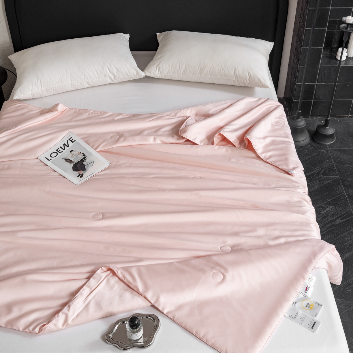 91家纺网 家纺一手货源 找家纺 纪梵茜 2026新款全棉55%豆皇大豆被夏被空调被芯-豆皇 豆皇粉色