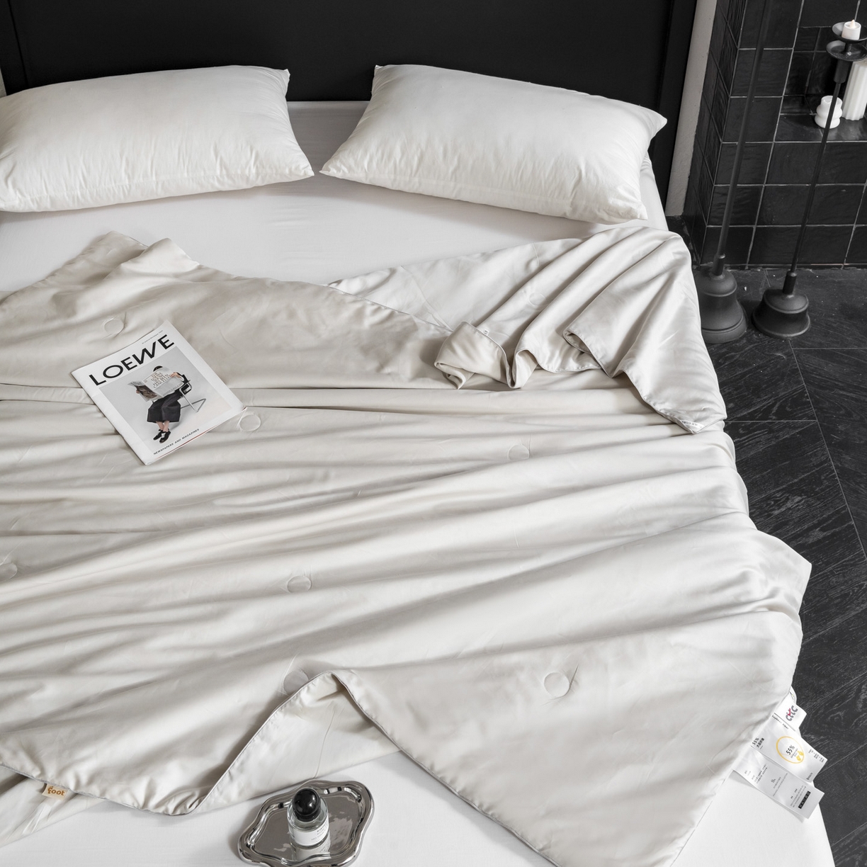 91家纺网 家纺一手货源 找家纺 纪梵茜 2026新款全棉55%豆皇大豆被夏被空调被芯-豆皇 豆皇灰色