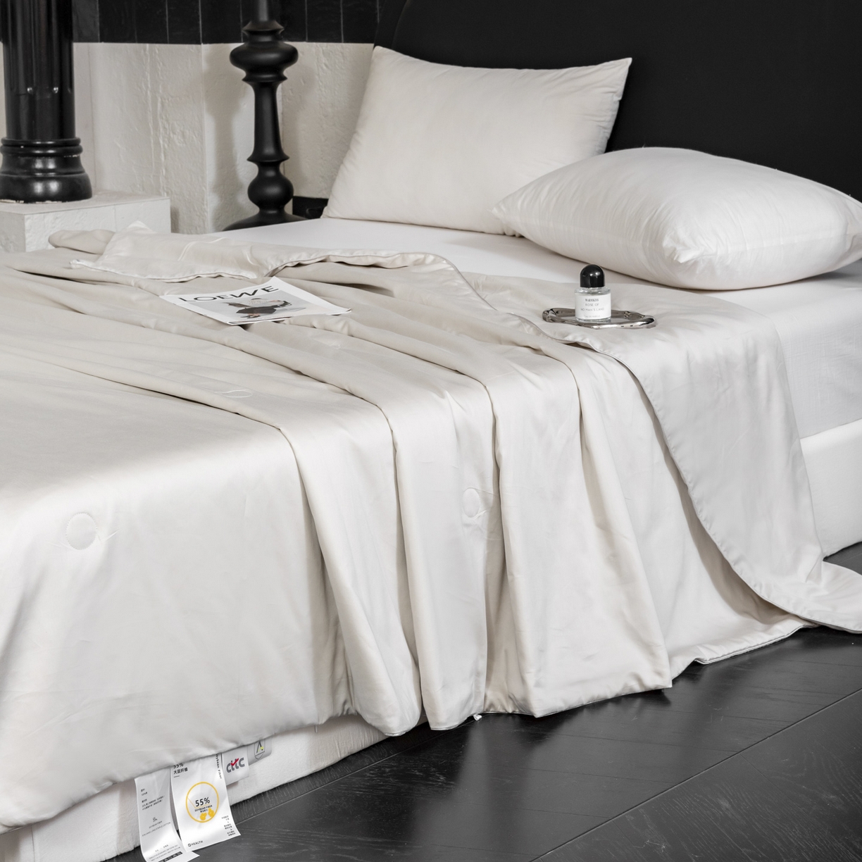 91家纺网 家纺一手货源 找家纺 纪梵茜 2026新款全棉55%豆皇大豆被夏被空调被芯-豆皇 豆皇灰色