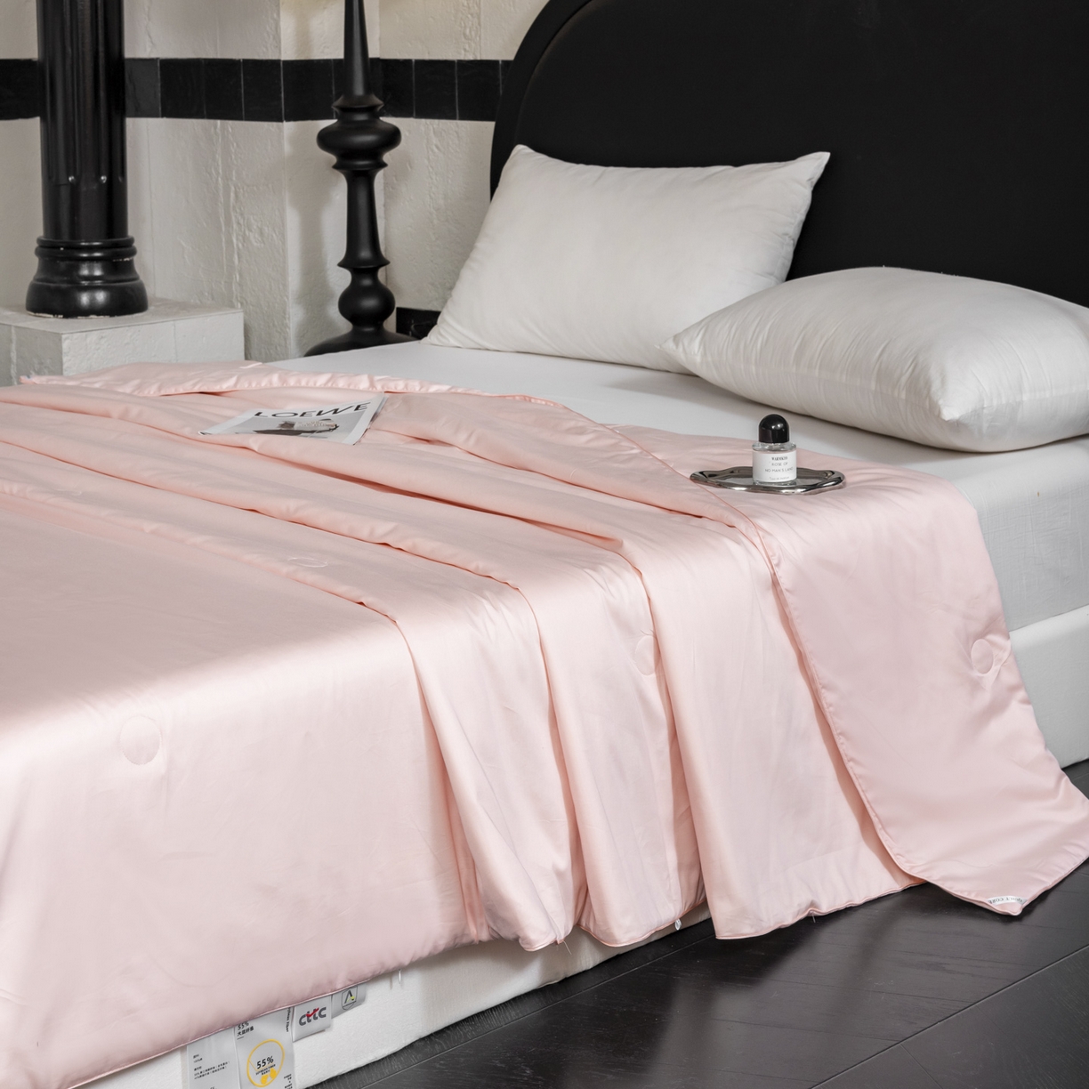 91家纺网 家纺一手货源 找家纺 纪梵茜 2026新款全棉55%豆皇大豆被夏被空调被芯-豆皇 豆皇粉色