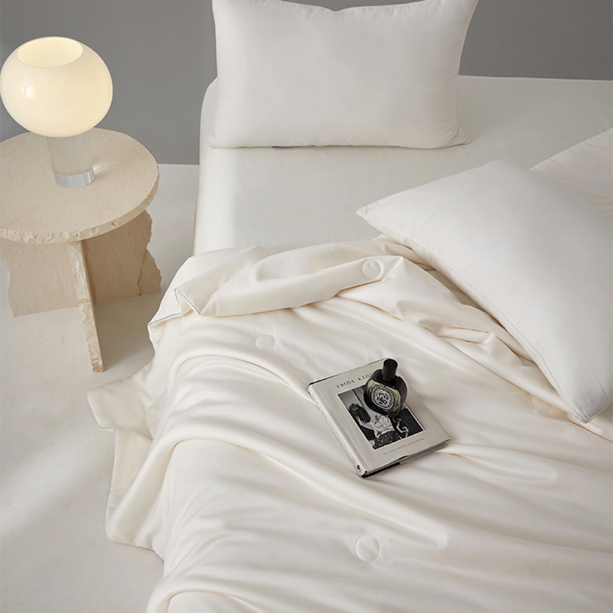 91家纺网 家纺一手货源 找家纺 纪梵茜 2026新款全棉55%豆皇大豆被夏被空调被芯-豆皇 豆皇白色