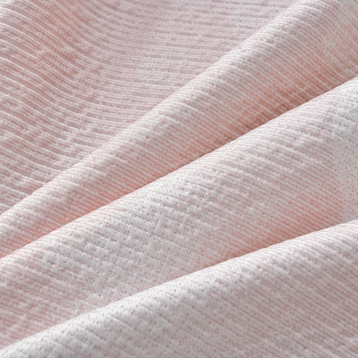 91家纺网 家纺一手货源 找家纺 诺梵家纺 2026新款凉豆豆PE高分子凉感花边床裙凉席三件套 见山-粉