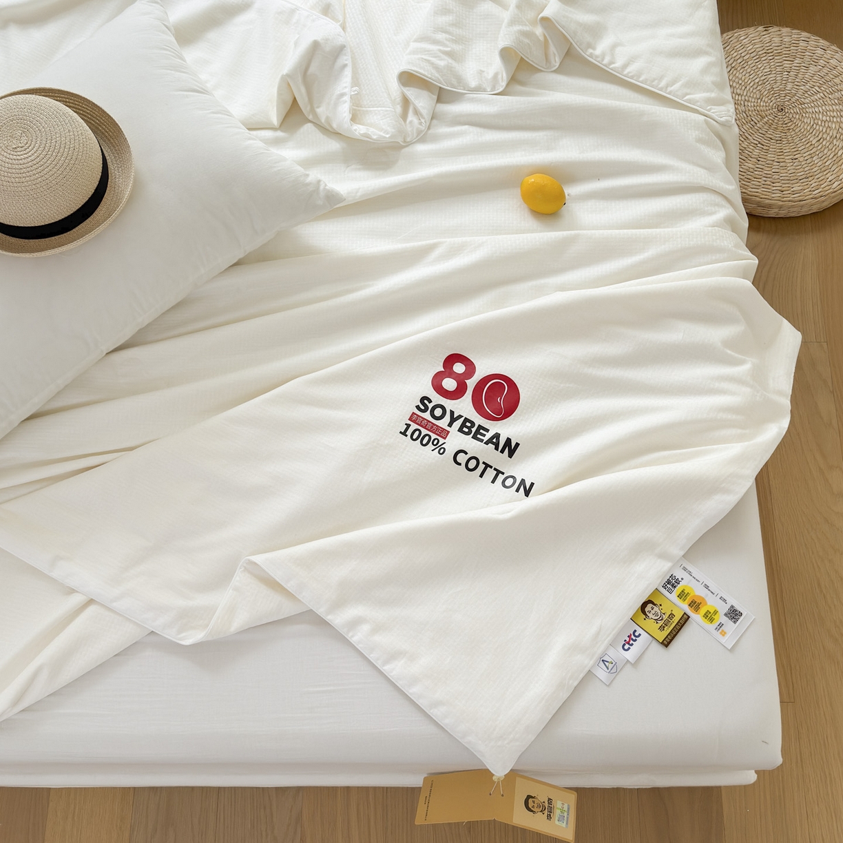 91家纺网 家纺一手货源 找家纺 （总）纪梵茜 2026新款李官奇全棉提花80%大豆原棉被夏被空调被芯-格伦