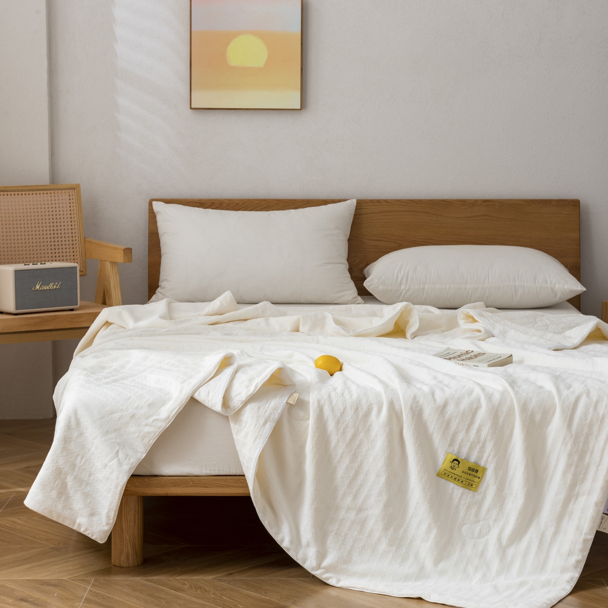 91家纺网 家纺一手货源 找家纺 （总）纪梵茜 2026新款李官奇全棉提花80%大豆原棉被夏被空调被芯-豆缘