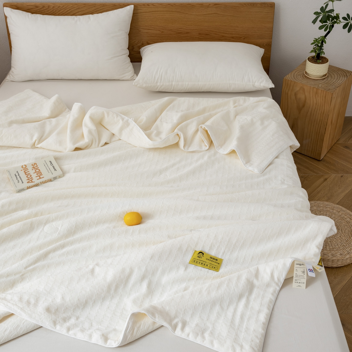 91家纺网 家纺一手货源 找家纺 （总）纪梵茜 2026新款李官奇全棉提花80%大豆原棉被夏被空调被芯-豆缘