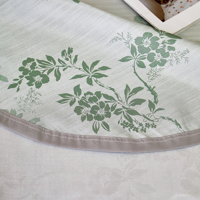 91家纺网 家纺一手货源 找家纺 星窝家纺 2026新款直播电商优选可机洗斜纹提花冰丝凉席三件套 清雅