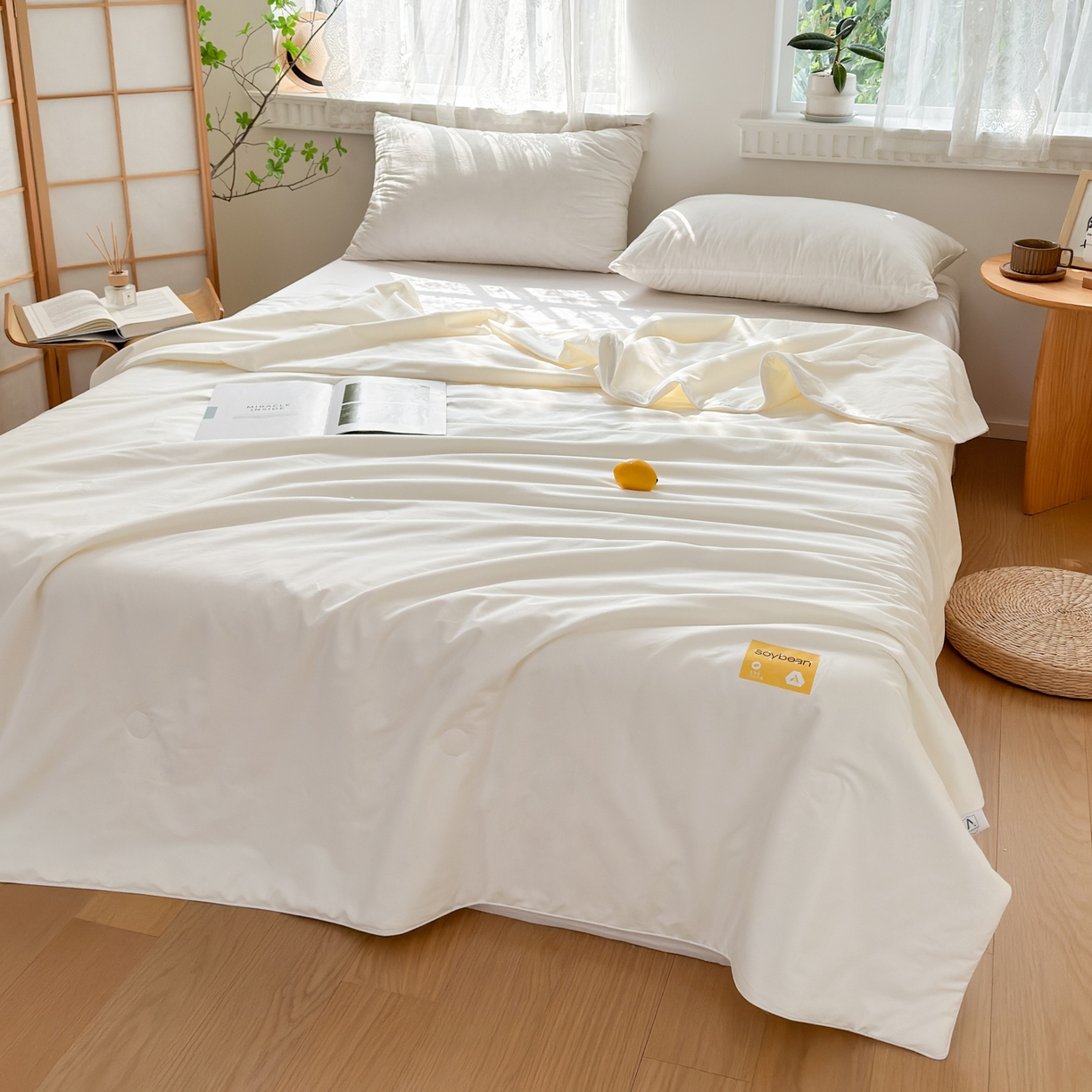 91家纺网 家纺一手货源 找家纺 （总）纪梵茜 2026新款李官奇全棉30%大豆被夏被空调被芯-小棉豆