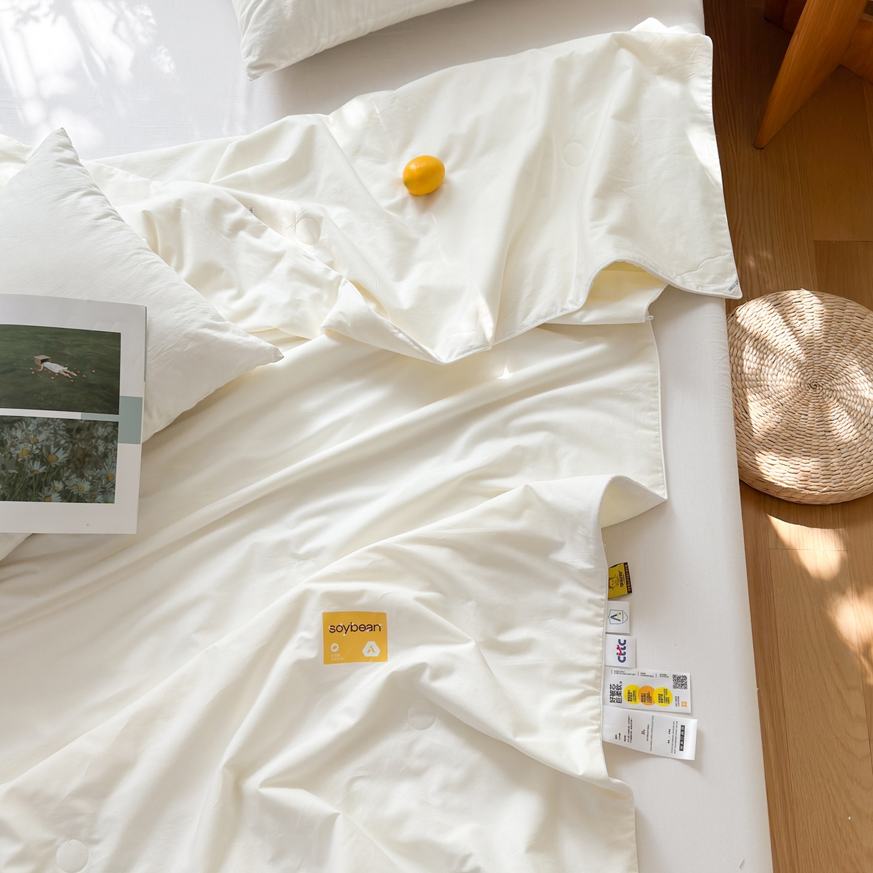 91家纺网 家纺一手货源 找家纺 （总）纪梵茜 2026新款李官奇全棉30%大豆被夏被空调被芯-小棉豆