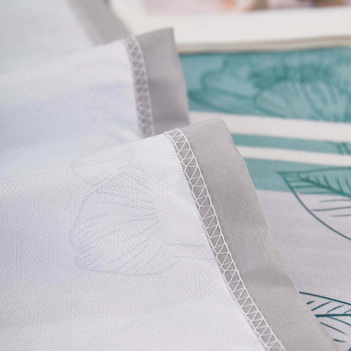 91家纺网 家纺一手货源 找家纺 星窝家纺 2026新款直播电商优选可机洗斜纹提花冰丝凉席三件套 清韵