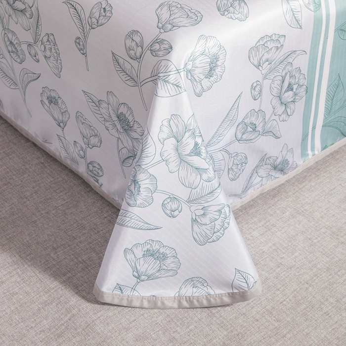 91家纺网 家纺一手货源 找家纺 星窝家纺 2026新款直播电商优选可机洗斜纹提花冰丝凉席三件套 清韵