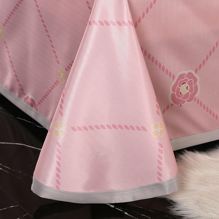 91家纺网 家纺一手货源 找家纺 星窝家纺 2026新款直播电商优选可机洗斜纹提花冰丝凉席三件套 情人节