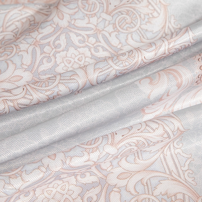 91家纺网 家纺一手货源 找家纺 星窝家纺 2026新款直播电商优选可机洗斜纹提花冰丝凉席三件套 奢雅灰