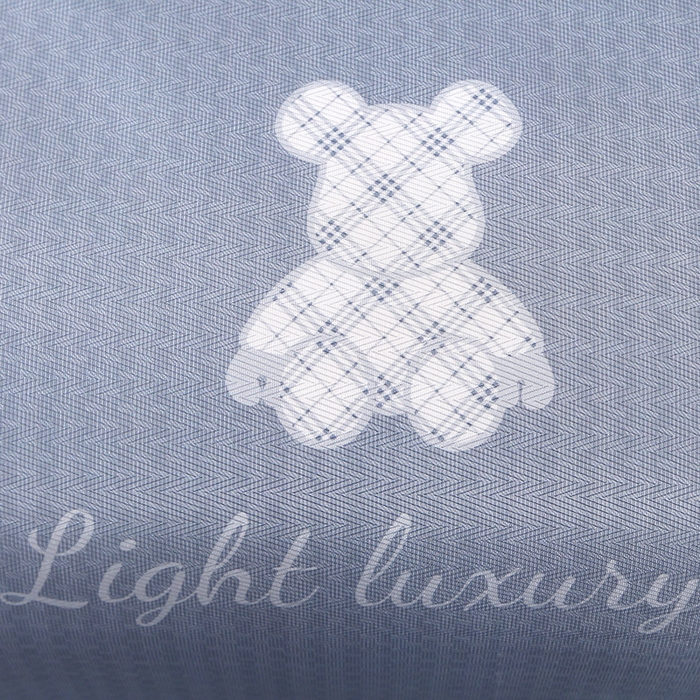 91家纺网 家纺一手货源 找家纺 星窝家纺 2026新款直播电商优选可机洗斜纹提花冰丝凉席三件套 时尚小熊