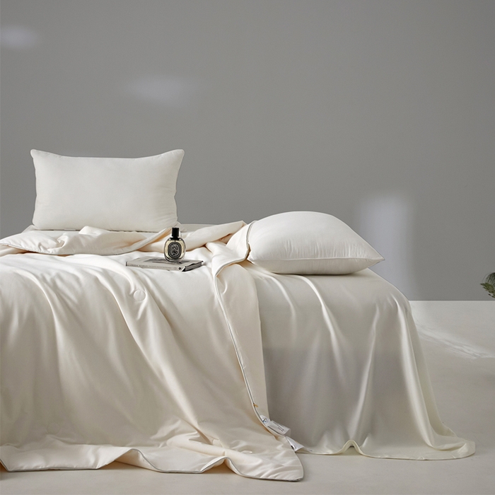 91家纺网 家纺一手货源 找家纺 A+爱家（纪梵茜） 2026新款全棉55%豆皇大豆被夏被空调被芯-豆皇 豆皇白色