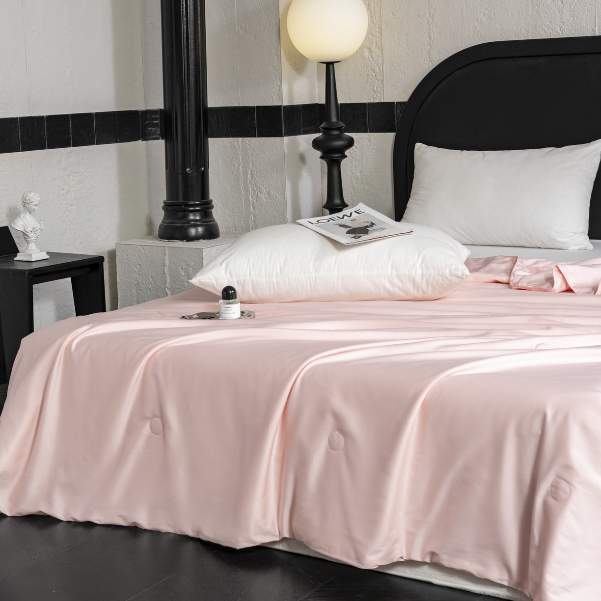 91家纺网 家纺一手货源 找家纺 A+爱家（纪梵茜） 2026新款全棉55%豆皇大豆被夏被空调被芯-豆皇 豆皇粉色