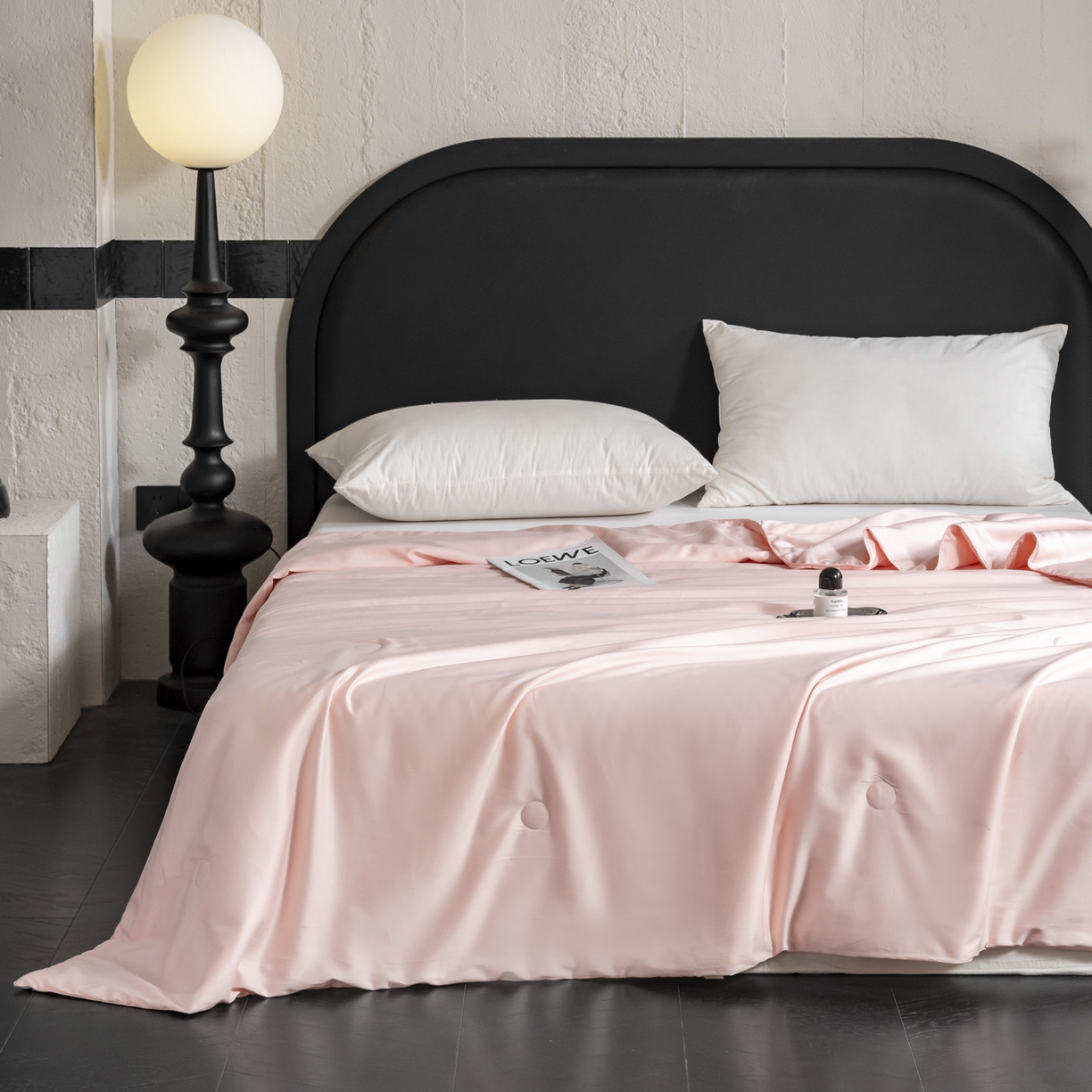 91家纺网 家纺一手货源 找家纺 A+爱家（纪梵茜） 2026新款全棉55%豆皇大豆被夏被空调被芯-豆皇 豆皇粉色