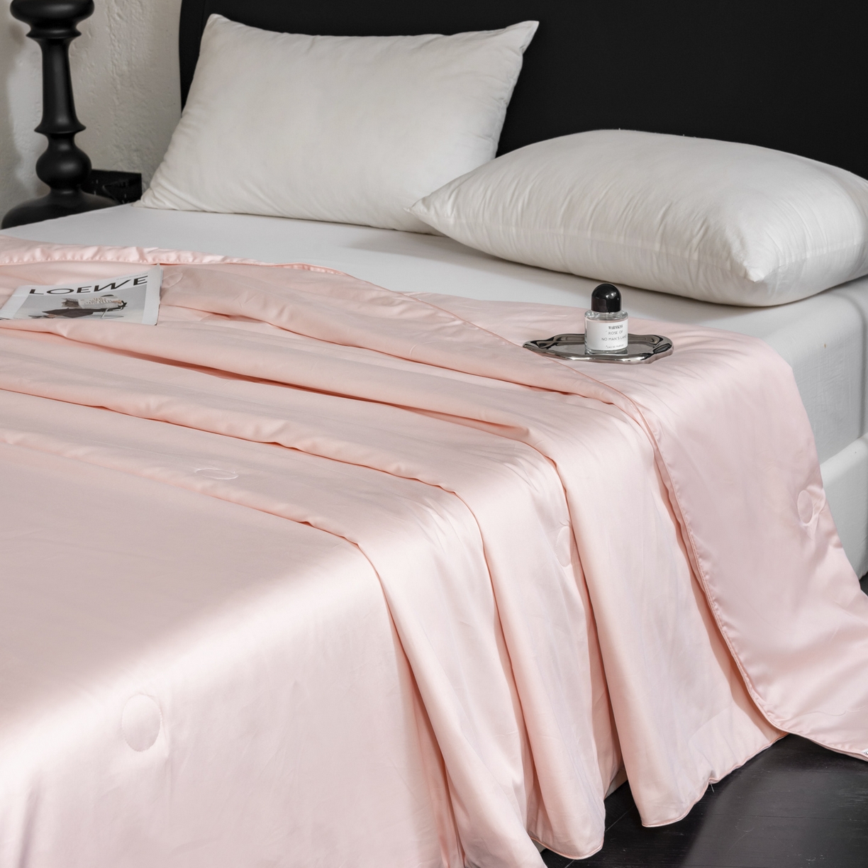 91家纺网 家纺一手货源 找家纺 A+爱家（纪梵茜） 2026新款全棉55%豆皇大豆被夏被空调被芯-豆皇 豆皇粉色