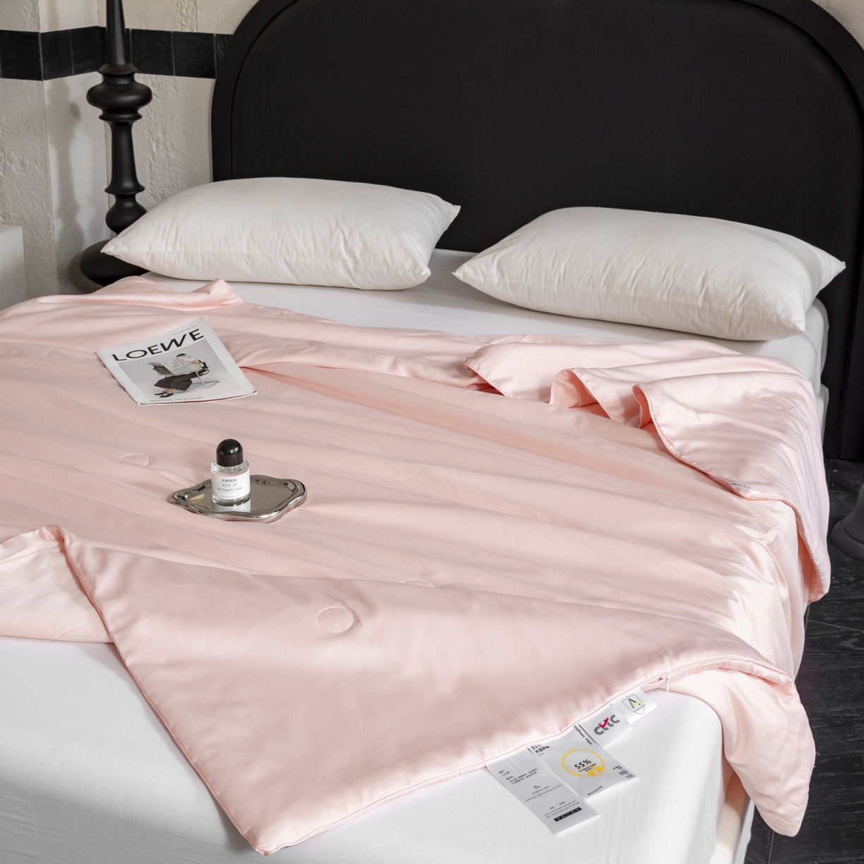 91家纺网 家纺一手货源 找家纺 A+爱家（纪梵茜） 2026新款全棉55%豆皇大豆被夏被空调被芯-豆皇 豆皇粉色