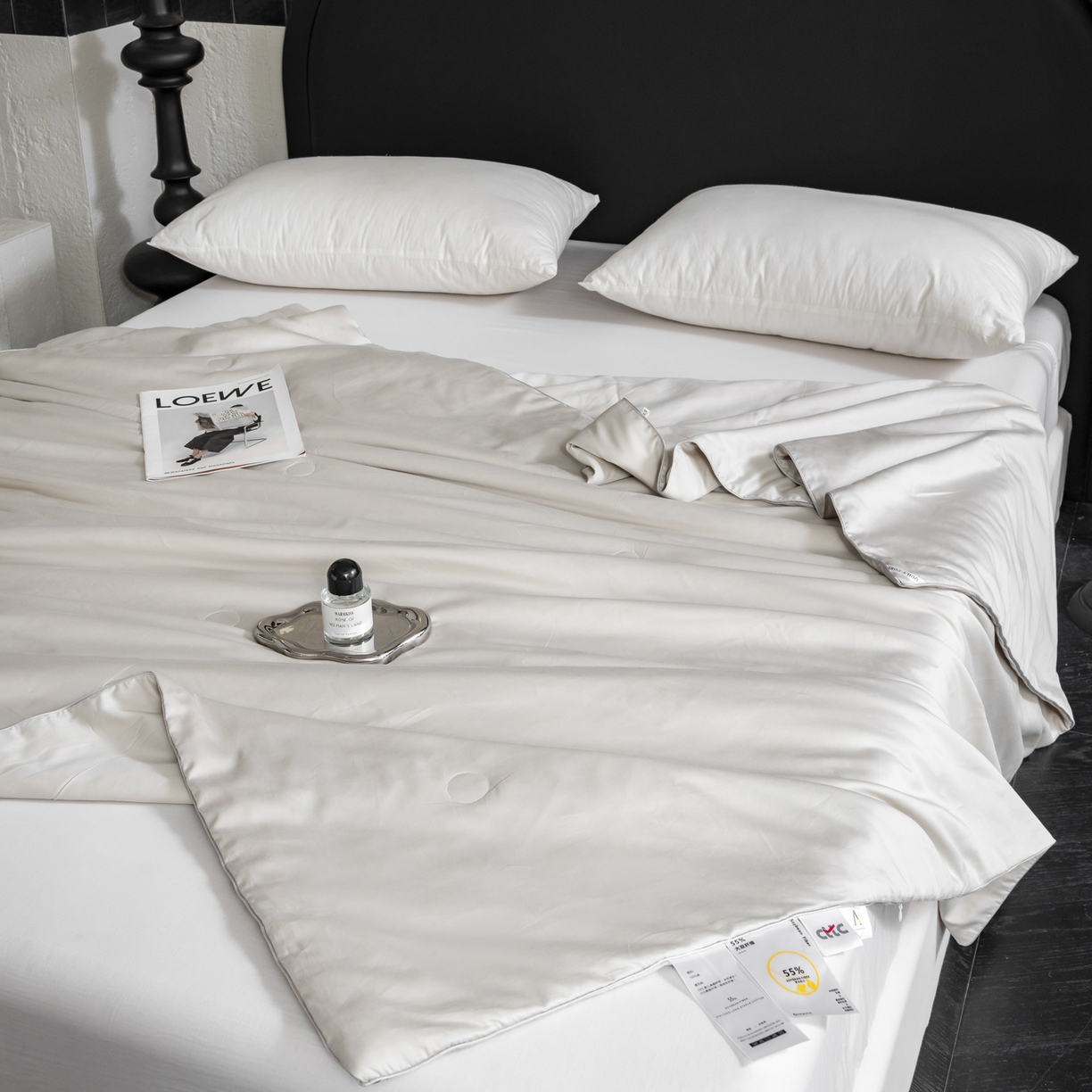 91家纺网 家纺一手货源 找家纺 A+爱家（纪梵茜） 2026新款全棉55%豆皇大豆被夏被空调被芯-豆皇 豆皇灰色