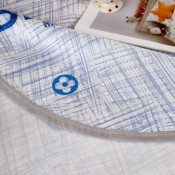 91家纺网 家纺一手货源 找家纺 星窝家纺 2026新款直播电商优选可机洗斜纹提花冰丝凉席三件套 童趣