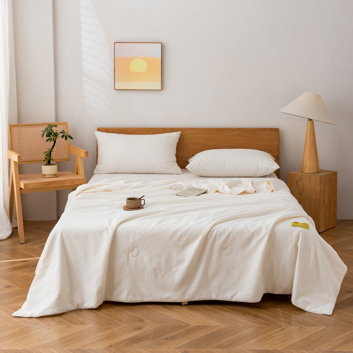 91家纺网 家纺一手货源 找家纺 （总）A+爱家（纪梵茜） 2026新款李官奇全棉提花80%大豆原棉被夏被空调被芯-蔓格