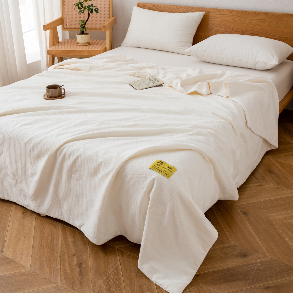 91家纺网 家纺一手货源 找家纺 （总）A+爱家（纪梵茜） 2026新款李官奇全棉提花80%大豆原棉被夏被空调被芯-蔓格