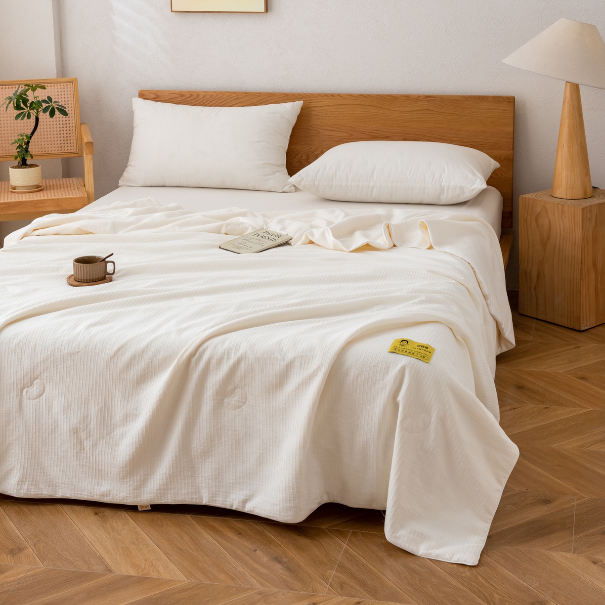 91家纺网 家纺一手货源 找家纺 （总）A+爱家（纪梵茜） 2026新款李官奇全棉提花80%大豆原棉被夏被空调被芯-蔓格