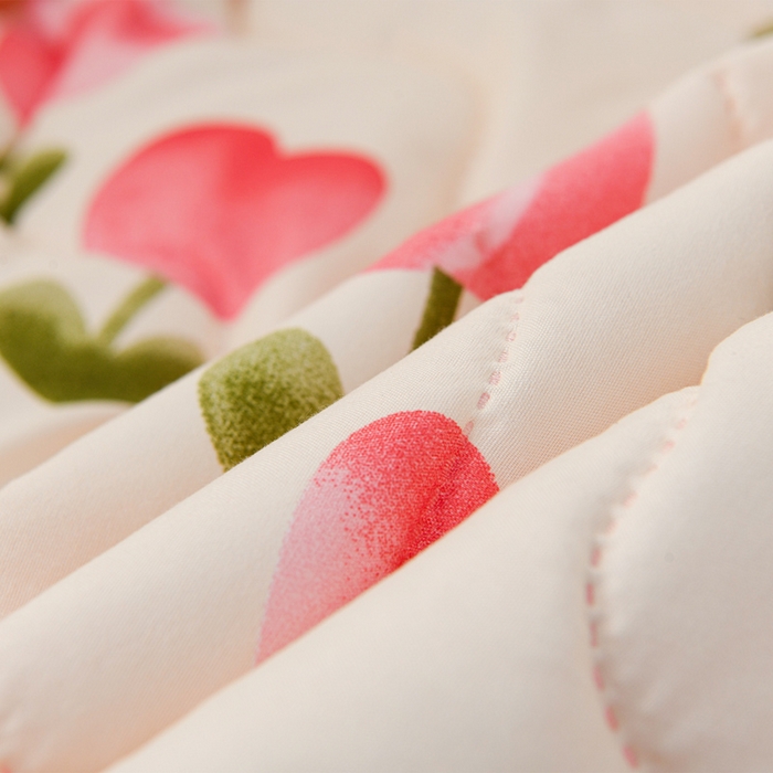 91家纺网 家纺一手货源 找家纺 圣楚家纺 2026新款清柔水洗夏被被子被芯 甜谧