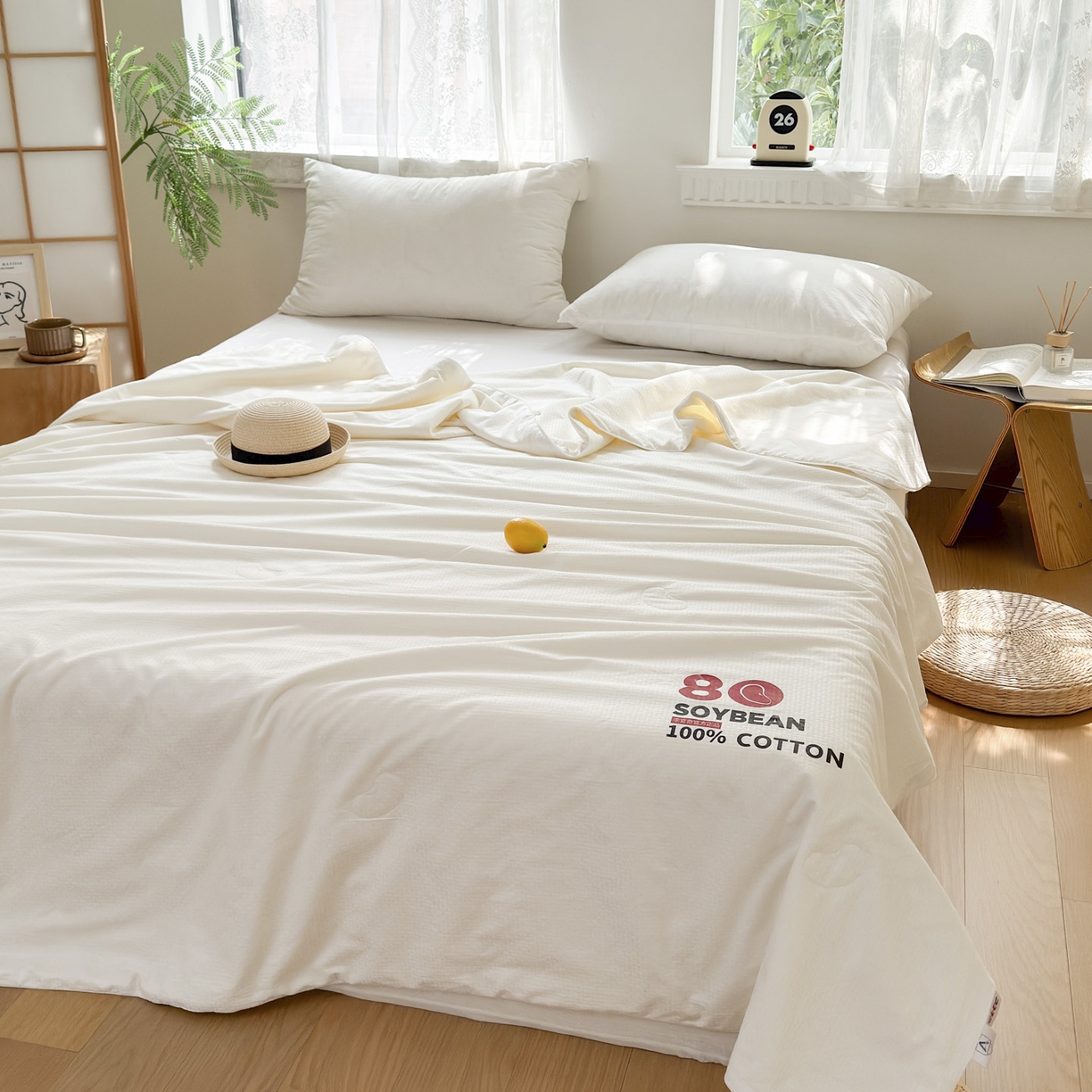 91家纺网 家纺一手货源 找家纺 （总）A+爱家（纪梵茜） 2026新款李官奇全棉提花80%大豆原棉被夏被空调被芯-格伦