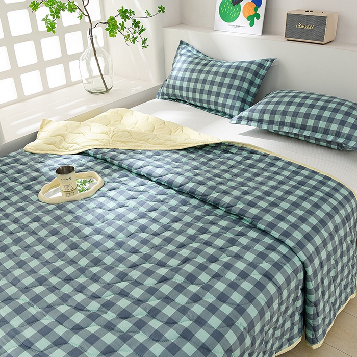 91家纺网 家纺一手货源 找家纺 圣楚家纺 2026新款清柔水洗夏被被子被芯 夜曲