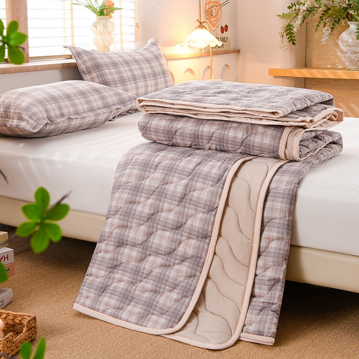 91家纺网 家纺一手货源 找家纺 圣楚家纺 2026新款清柔水洗夏被被子被芯 晨晓