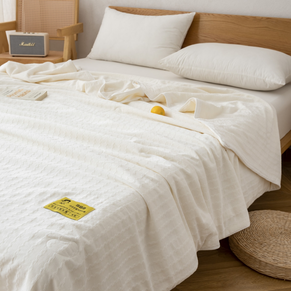 91家纺网 家纺一手货源 找家纺 （总）A+爱家（纪梵茜） 2026新款李官奇全棉提花80%大豆原棉被夏被空调被芯-豆缘