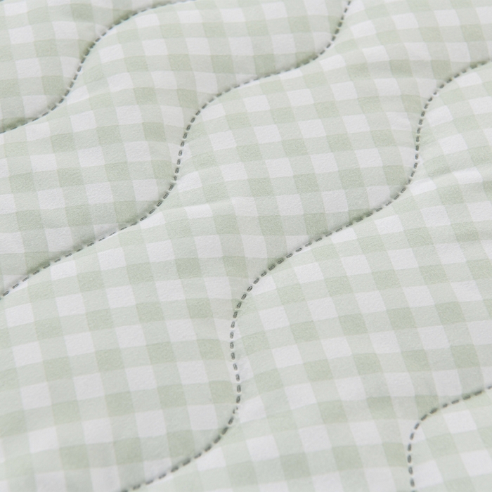 91家纺网 家纺一手货源 找家纺 圣楚家纺 2026新款清柔水洗夏被被子被芯 绿小格