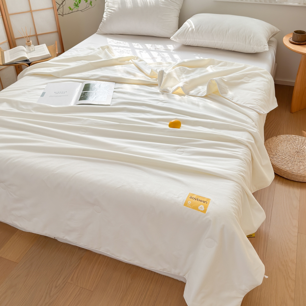 91家纺网 家纺一手货源 找家纺 （总）A+爱家（纪梵茜） 2026新款李官奇全棉30%大豆被夏被空调被芯-小棉豆