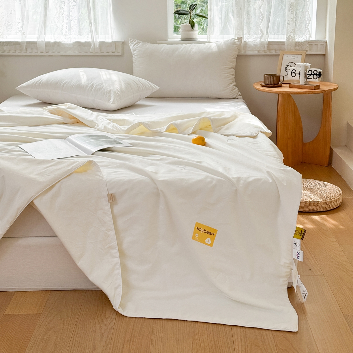 91家纺网 家纺一手货源 找家纺 （总）A+爱家（纪梵茜） 2026新款李官奇全棉30%大豆被夏被空调被芯-小棉豆