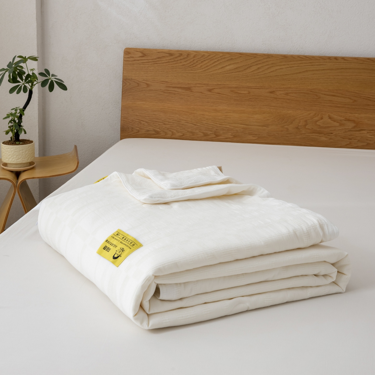 91家纺网 家纺一手货源 找家纺 （总）A+爱家（纪梵茜） 2026新款李官奇大豆纤维全棉华夫格提花夏被空调被芯-宝铂