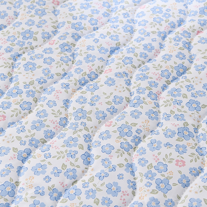 91家纺网 家纺一手货源 找家纺 圣靓家纺 2026新款清柔水洗夏被被子被芯 春序-蓝