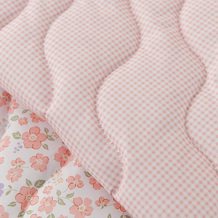 91家纺网 家纺一手货源 找家纺 圣靓家纺 2026新款清柔水洗夏被被子被芯 春序-粉