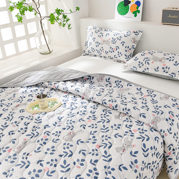 91家纺网 家纺一手货源 找家纺 圣靓家纺 2026新款清柔水洗夏被被子被芯 妮露