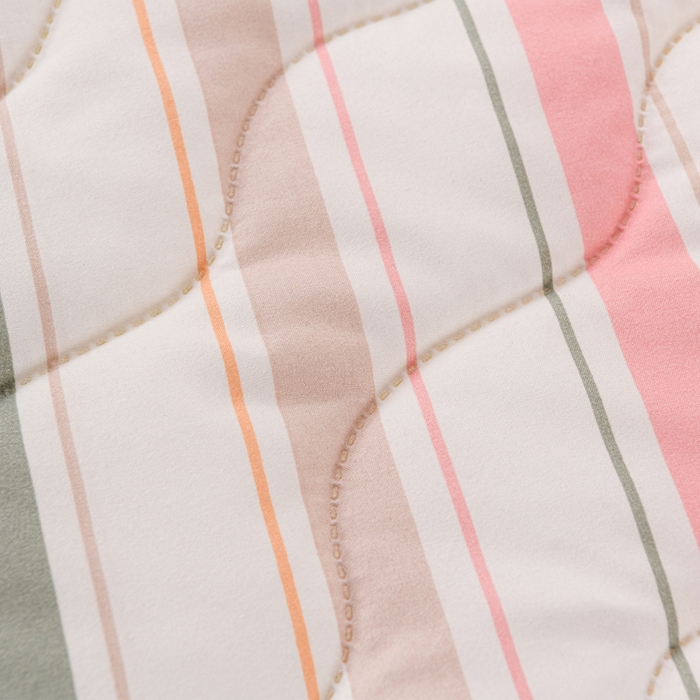 91家纺网 家纺一手货源 找家纺 圣靓家纺 2026新款清柔水洗夏被被子被芯 彩条