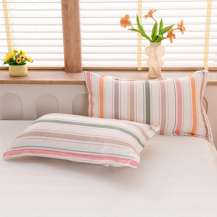 91家纺网 家纺一手货源 找家纺 圣靓家纺 2026新款清柔水洗夏被被子被芯 彩条