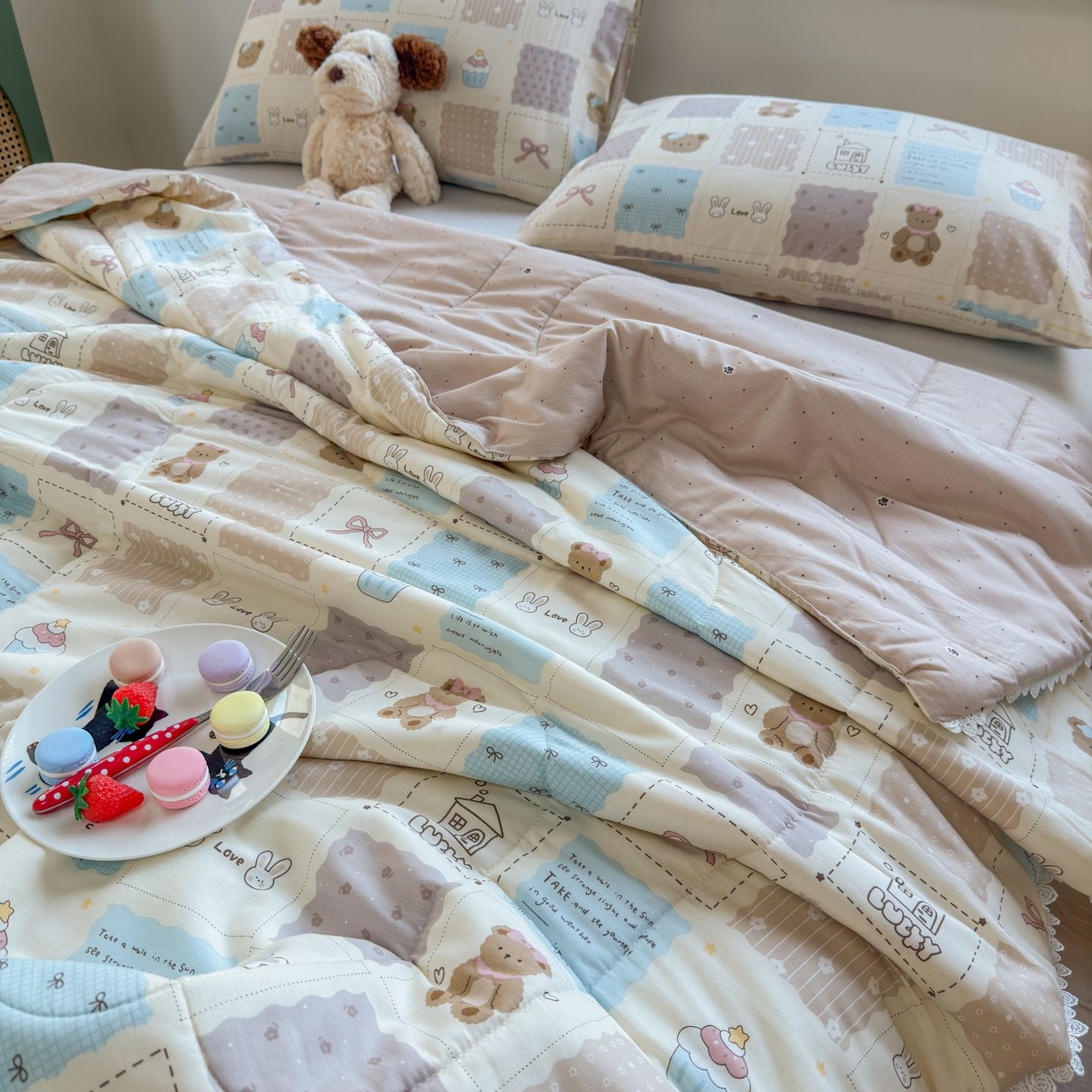 91家纺网 家纺一手货源 找家纺 （总）晨晨家纺 2026新款双面全棉花边款新疆棉花夏被