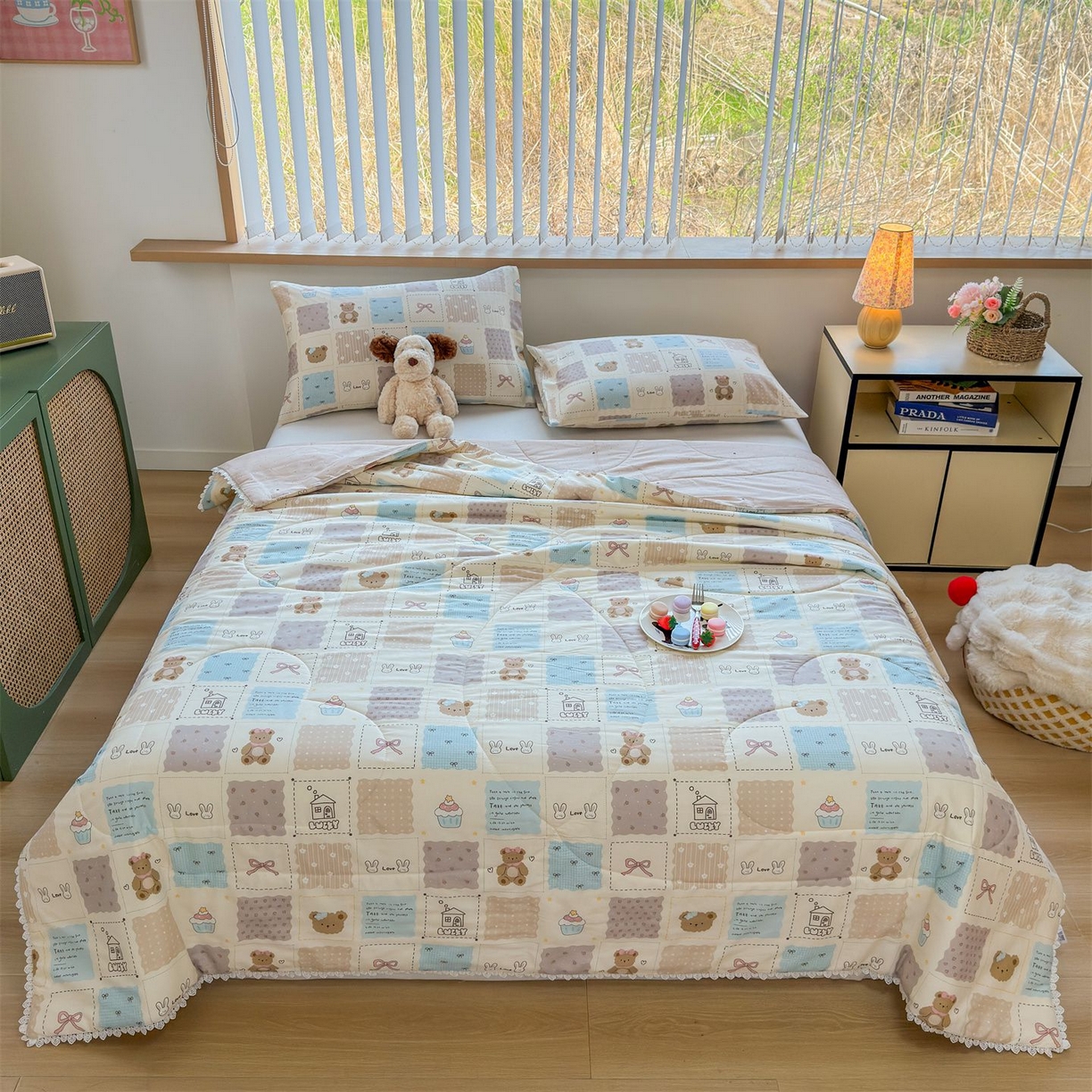 91家纺网 家纺一手货源 找家纺 （总）晨晨家纺 2026新款双面全棉花边款新疆棉花夏被