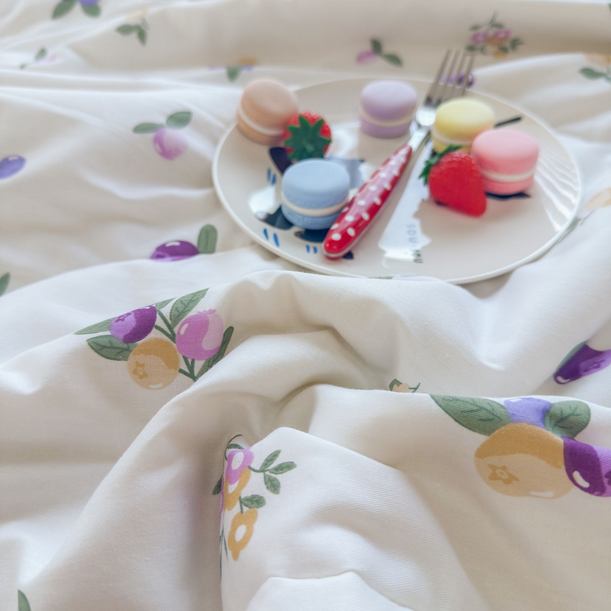 91家纺网 家纺一手货源 找家纺 晨晨家纺 2026新款双面全棉花边款新疆棉花夏被 葡萄