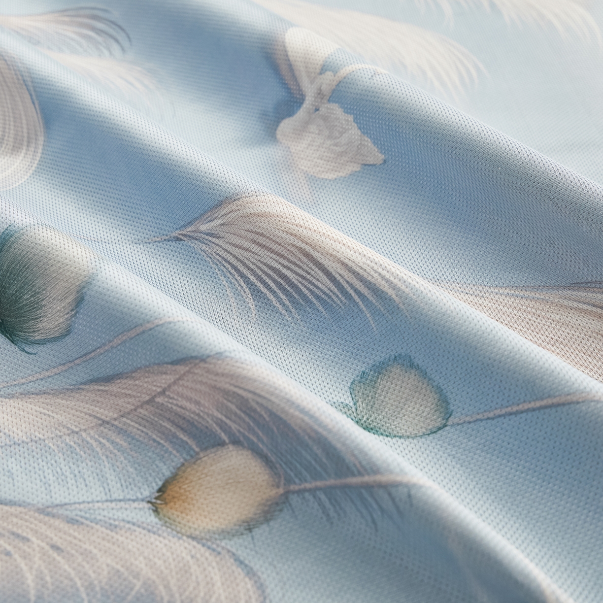 91家纺网 家纺一手货源 找家纺 绒宴家纺2026海洋冰丝床裙款凉席三件套